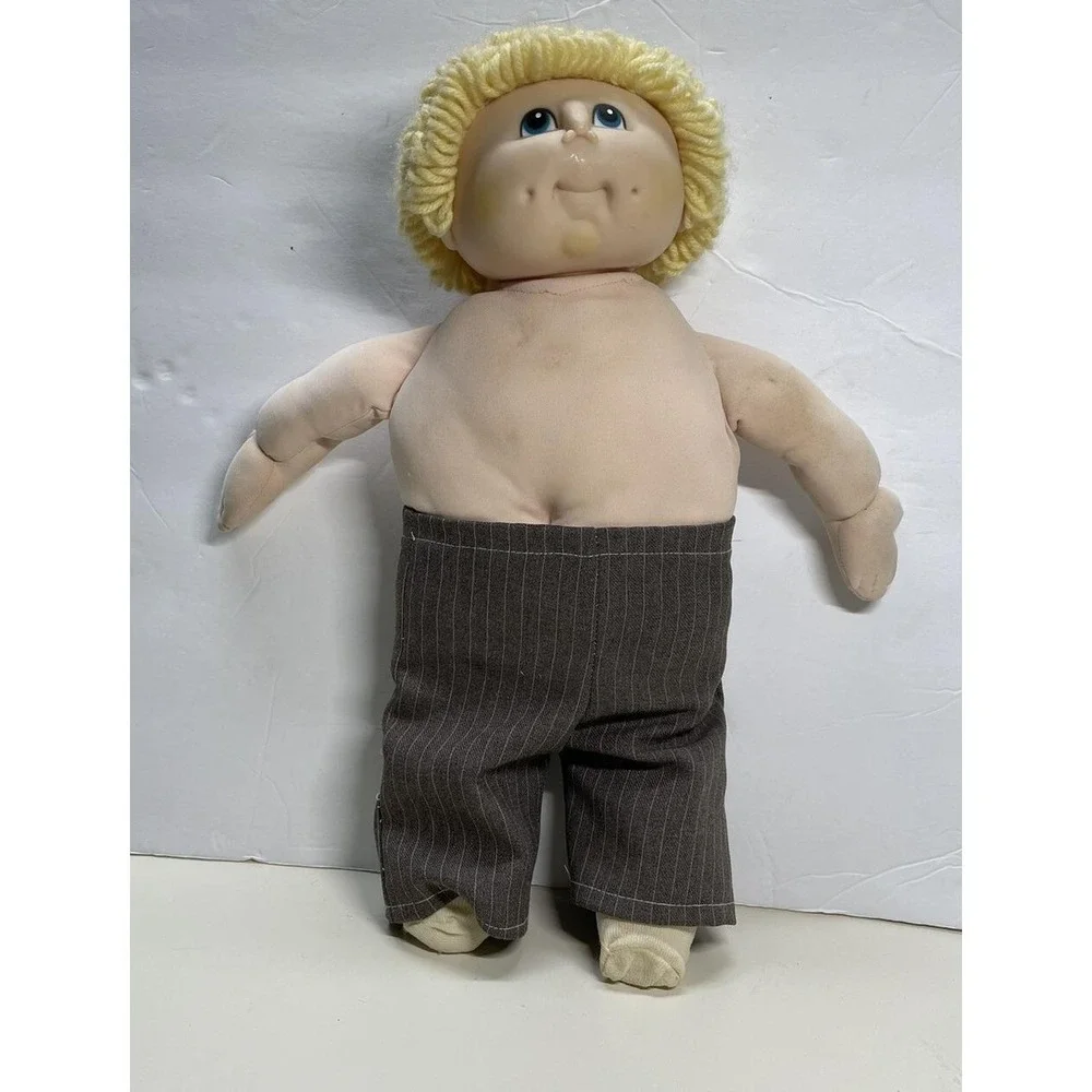 MN Thomas  The Original Doll  Vintage 1984  Blue Eyes Blonde Hair Baby Boy CUTE!